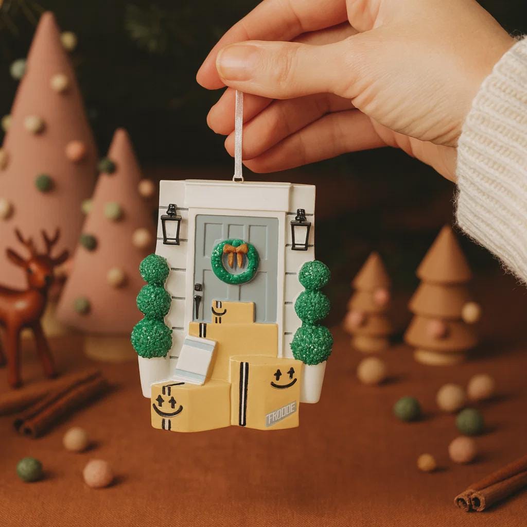 New Home Ornament | Custom Moving House Christmas Keepsake