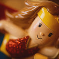 Load image into Gallery viewer, Flying Superhero Girl Christmas Ornament | Personalized Name & Year
