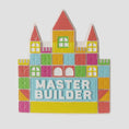 Load image into Gallery viewer, Colorful toy castle with 'Master Builder' text on a white background
