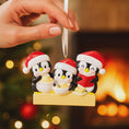 Load image into Gallery viewer, Personalized Baking Penguin Ornament | Family of 3 Christmas Keepsake

