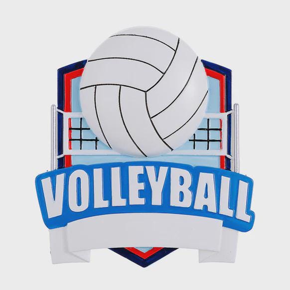 Personalized volleyball ornament featuring a detailed volleyball design with a customizable name and year. Perfect for volleyball players, coaches, teams, or sports lovers, this ornament celebrates dedication, teamwork, and memorable seasons. A great keepsake for athletes, end of season gifts, or holiday decor, adding a sporty and personal touch to any Christmas tree or winter display.
