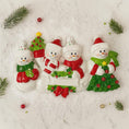 Load image into Gallery viewer, Family of 4 Snowman Ornament | Personalized Christmas Gift | Custom Names Holiday Decor | Winter Keepsake
