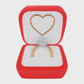 Load image into Gallery viewer, Engagement Ring Box Ornament | Personalized Proposal Keepsake | Valentine’s Day Gift | 3D Raised Details
