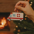 Load image into Gallery viewer, Personalized Ambulance Ornament | EMS Ornament with Name and Year | Paramedic Gift | Raised 3D Details
