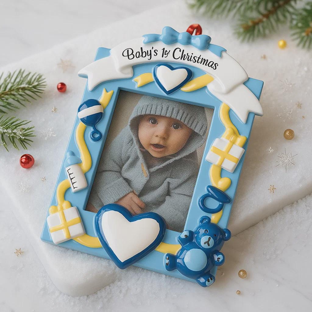 Personalized Photo Frame Ornaments