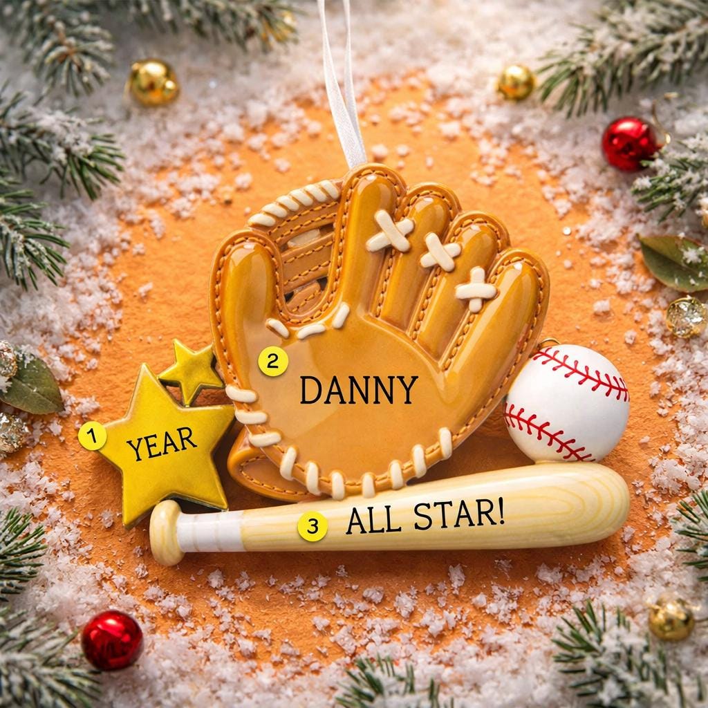 Personalized Sports Ornaments