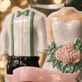 Load image into Gallery viewer, Personalized Wedding Couple Ornament | Engagement and Marriage Gift | 3D Raised Front
