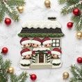 Load image into Gallery viewer, Personalized Family of 5 House Ornament | New Home Holiday Keepsake
