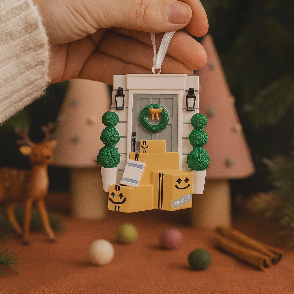 New Home Ornament | Custom Moving House Christmas Keepsake