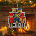 Load image into Gallery viewer, Personalized Family of 4 Nutcracker Ornament | Custom Holiday Decor
