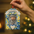 Load image into Gallery viewer, Personalized Baby's First Christmas Photo Frame Ornament
