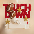 Load image into Gallery viewer, Personalized Touchdown Ornament | Custom Name Christmas Football Keepsake for Kids and Football Fans
