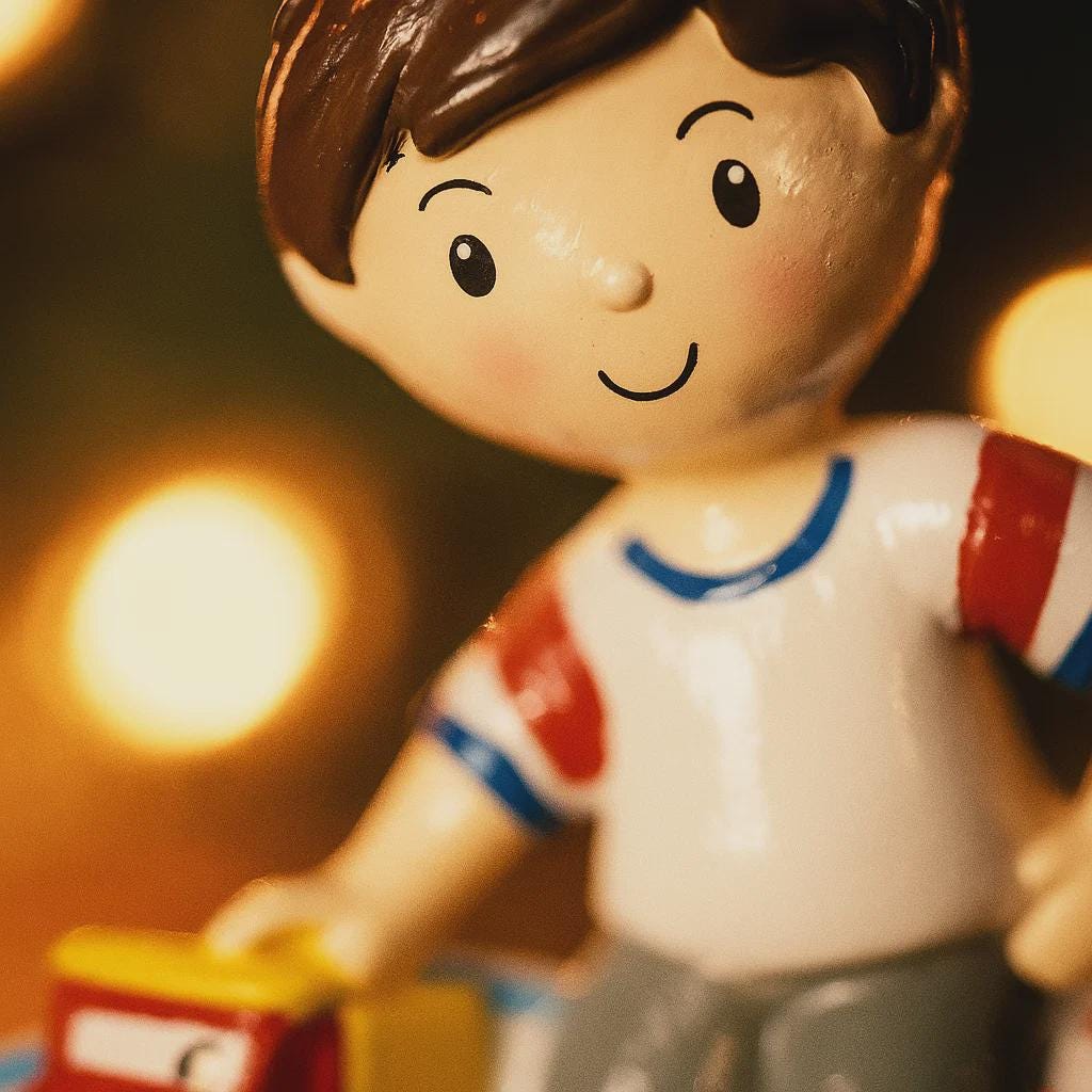 Personalized Trucker Boy Christmas Ornament