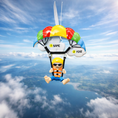 Load image into Gallery viewer, Personalized Parachute Ornament | Custom Name Christmas Gift | Skydiver Holiday Decoration for Kids and Adventurers
