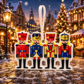 Load image into Gallery viewer, Personalized Family of 4 Nutcracker Ornament | Custom Holiday Decor
