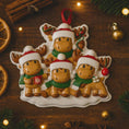 Load image into Gallery viewer, Family of 4 Reindeer Ornament | Personalized Christmas Gift | Custom Names Holiday Decor | Winter Keepsake
