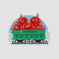 Load image into Gallery viewer, Decorative train with red ornaments on a light gray background
