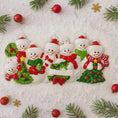 Load image into Gallery viewer, Snowman Family of 7 Christmas Ornament | Personalized Names and Year | Winter Tree Decor Keepsake
