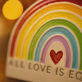 Load image into Gallery viewer, Personalized Rainbow Pride Ornament | Custom Name & Year | All Love Is Equal
