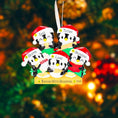 Load image into Gallery viewer, Family of 5 Penguin Baking Ornament | Personalized Kitchen Theme Keepsake | Handwritten Holiday Decoration
