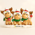 Load image into Gallery viewer, Reindeer Family of 3 Christmas Ornament | Personalized Names and Year | Winter Tree Decor Keepsake
