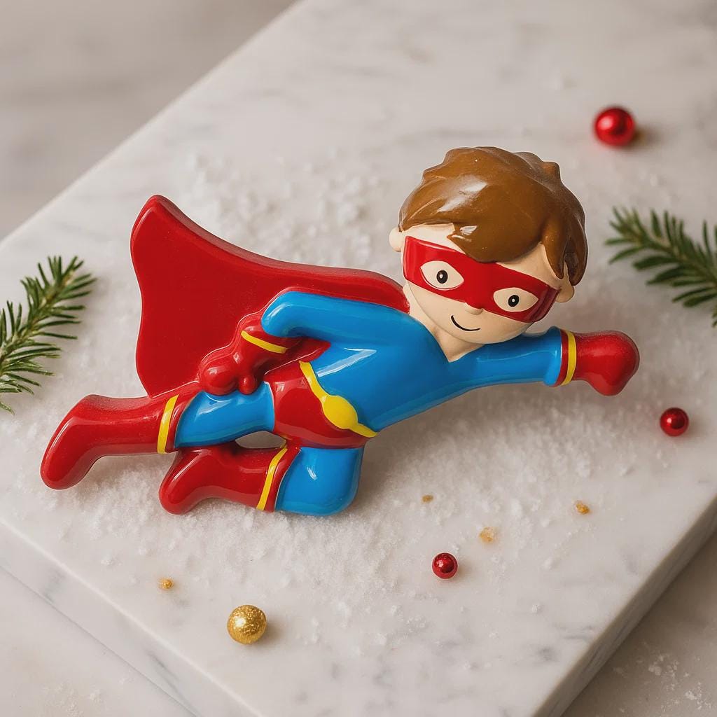 Personalized Superhero Boy Ornament