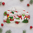 Load image into Gallery viewer, Snowman Family of 8 Christmas Ornament | Personalized Names and Year | Winter Tree Decor Keepsake
