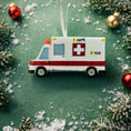 Load image into Gallery viewer, Personalized Ambulance Ornament | EMS Ornament with Name and Year | Paramedic Gift | Raised 3D Details
