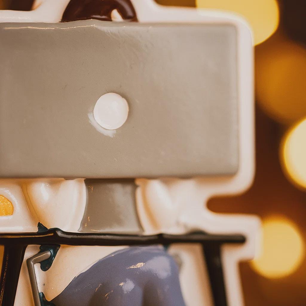 Close-up of a mechanical object with a blurred background