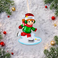 Load image into Gallery viewer, Personalized Ice Skating Girl Christmas Ornament | Raised 3D Ornament

