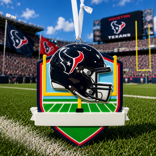 Houston Texans Fan Ornament | Officially Licensed Personalized Name and Year Keepsake