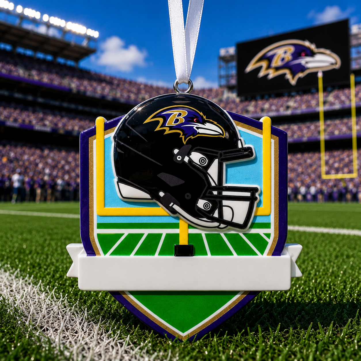Baltimore Ravens Fan Ornament | Officially Licensed Personalized Name and Year Keepsake