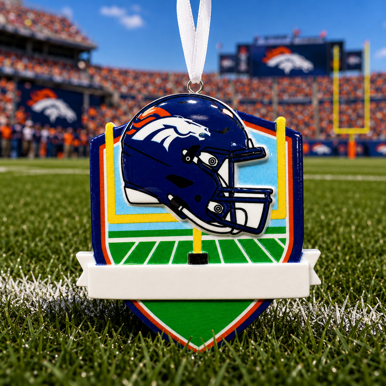 Denver Broncos Fan Ornament | Officially Licensed Personalized Name and Year Keepsake