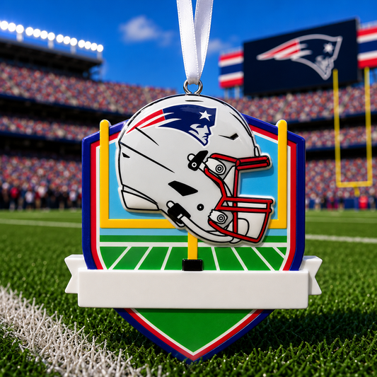 New England Patriots Fan Ornament | Officially Licensed Personalized Name and Year Keepsake