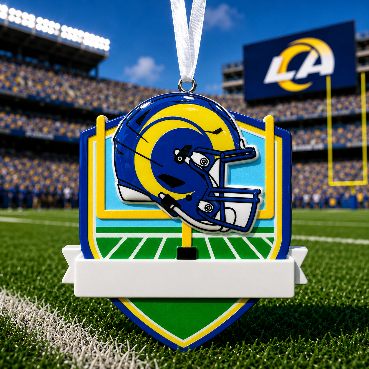 Los Angeles Rams Fan Ornament | Officially Licensed Personalized Name and Year Keepsake
