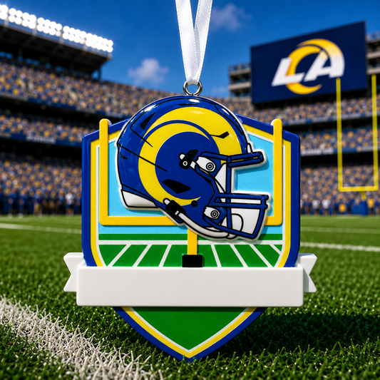 Los Angeles Rams Fan Ornament | Officially Licensed Personalized Name and Year Keepsake