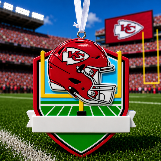 Kansas City Chiefs Fan Ornament | Officially Licensed Personalized Name and Year Keepsake